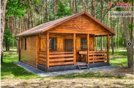 Dom drewniany Soseka pow: 36m2 +taras 12m2